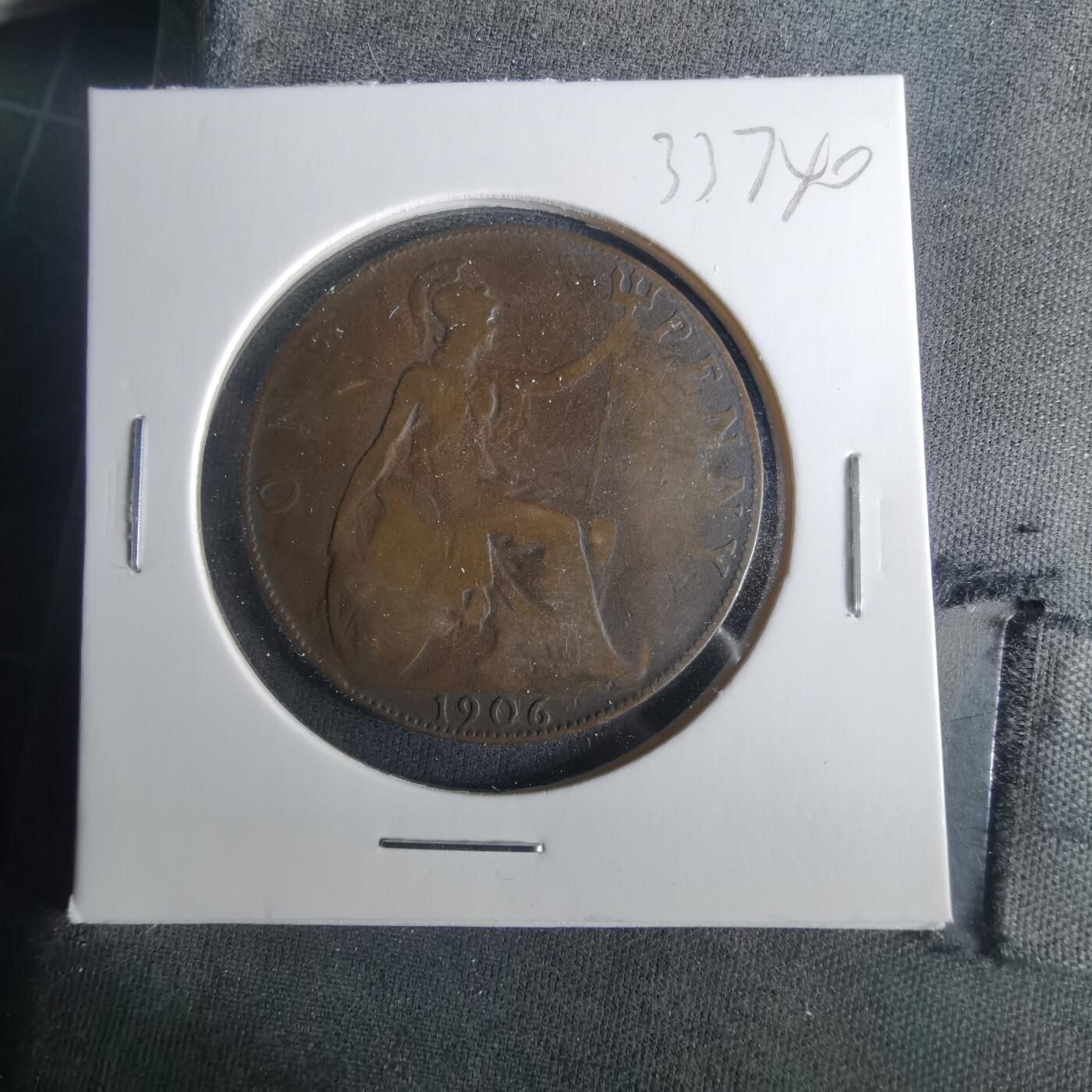 沼泽如烟--第1033场 英国1906年1便士