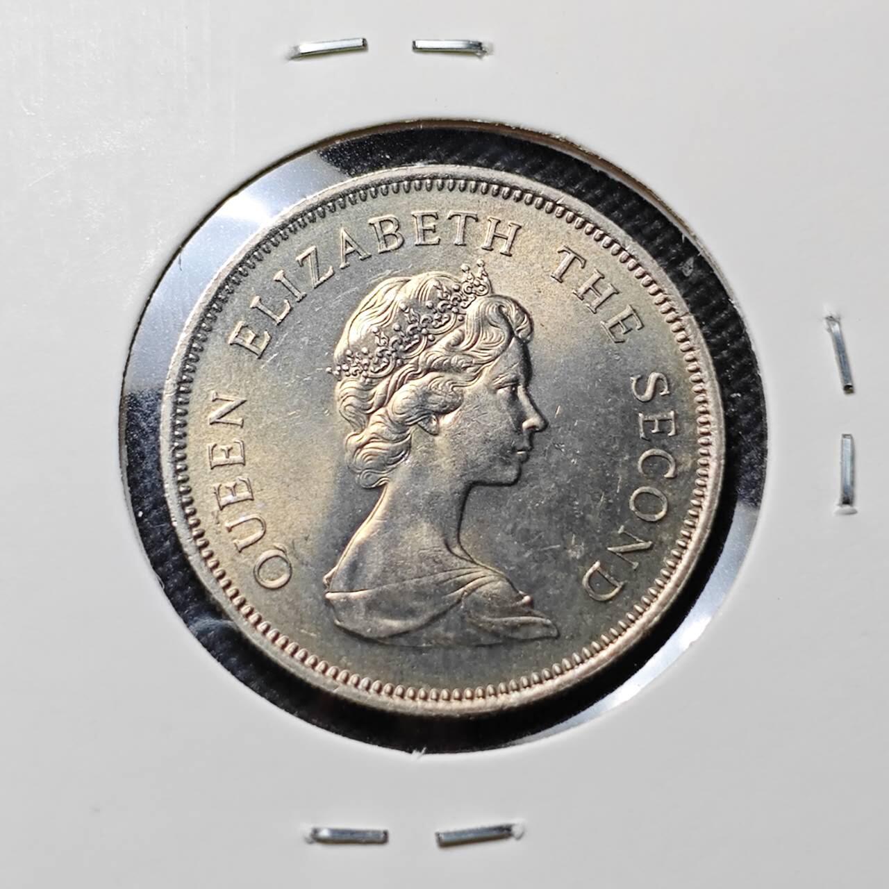 KK钱币收藏小铺   套币专场 2月预留时间 周末发货  1978香港花冠女王1元 好品