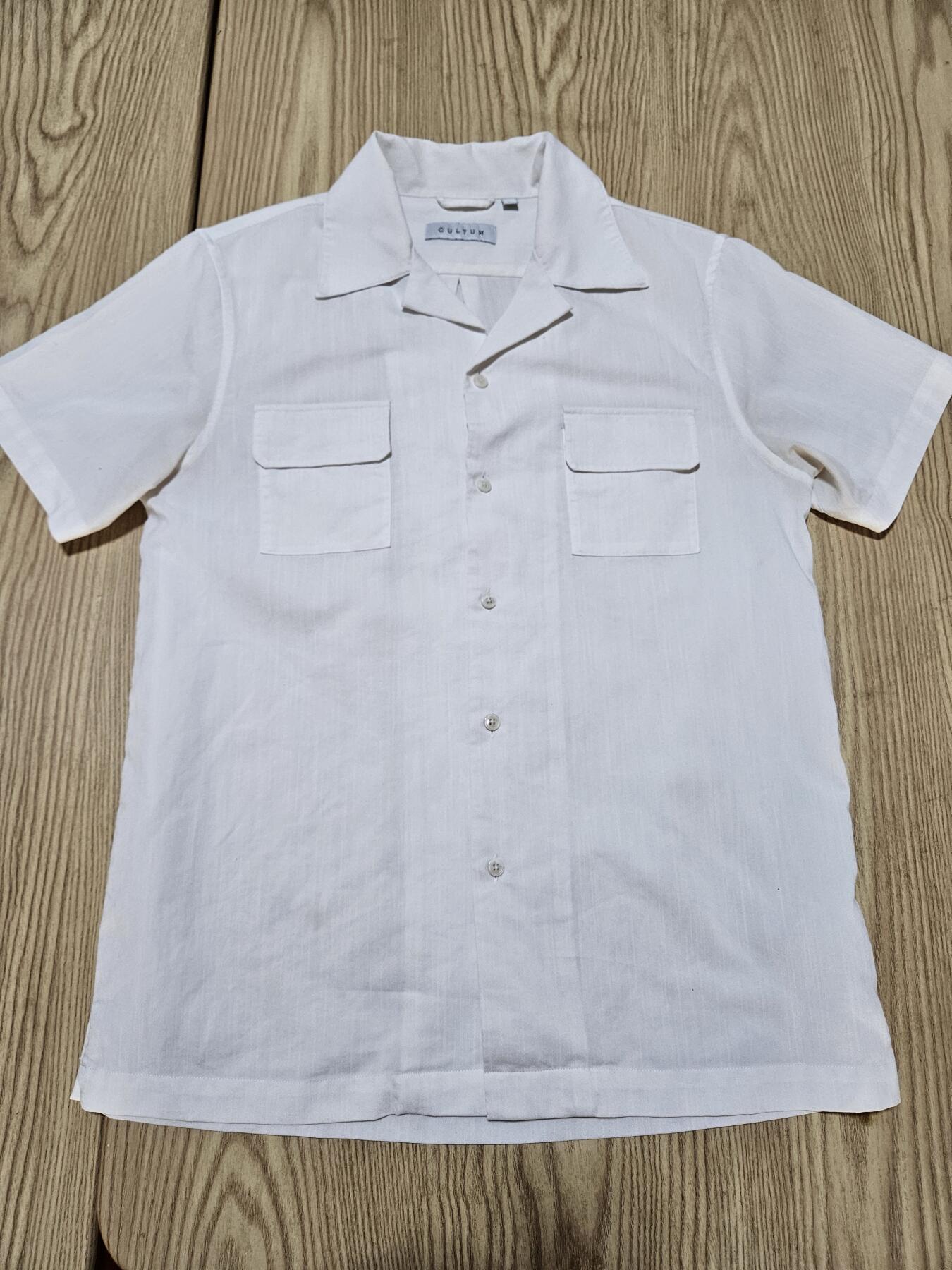 0元起拍勋章 第341期 咸鱼国勋章拍卖专场 3月25日（周三）下午6：00开始 古着 古巴领衬衣 胸围100 肩宽43 衣长68