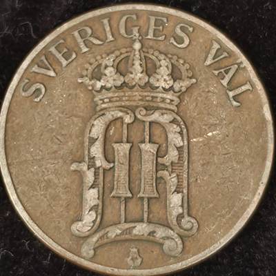 Krab外币市集Vol.27 - 瑞典1907年5欧尔