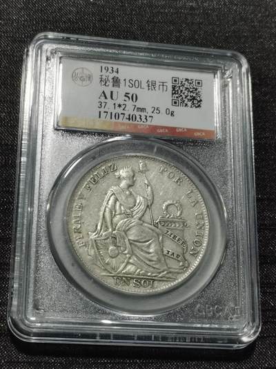 天下钱庄专场欢迎参拍 - 秘鲁1索尔银币