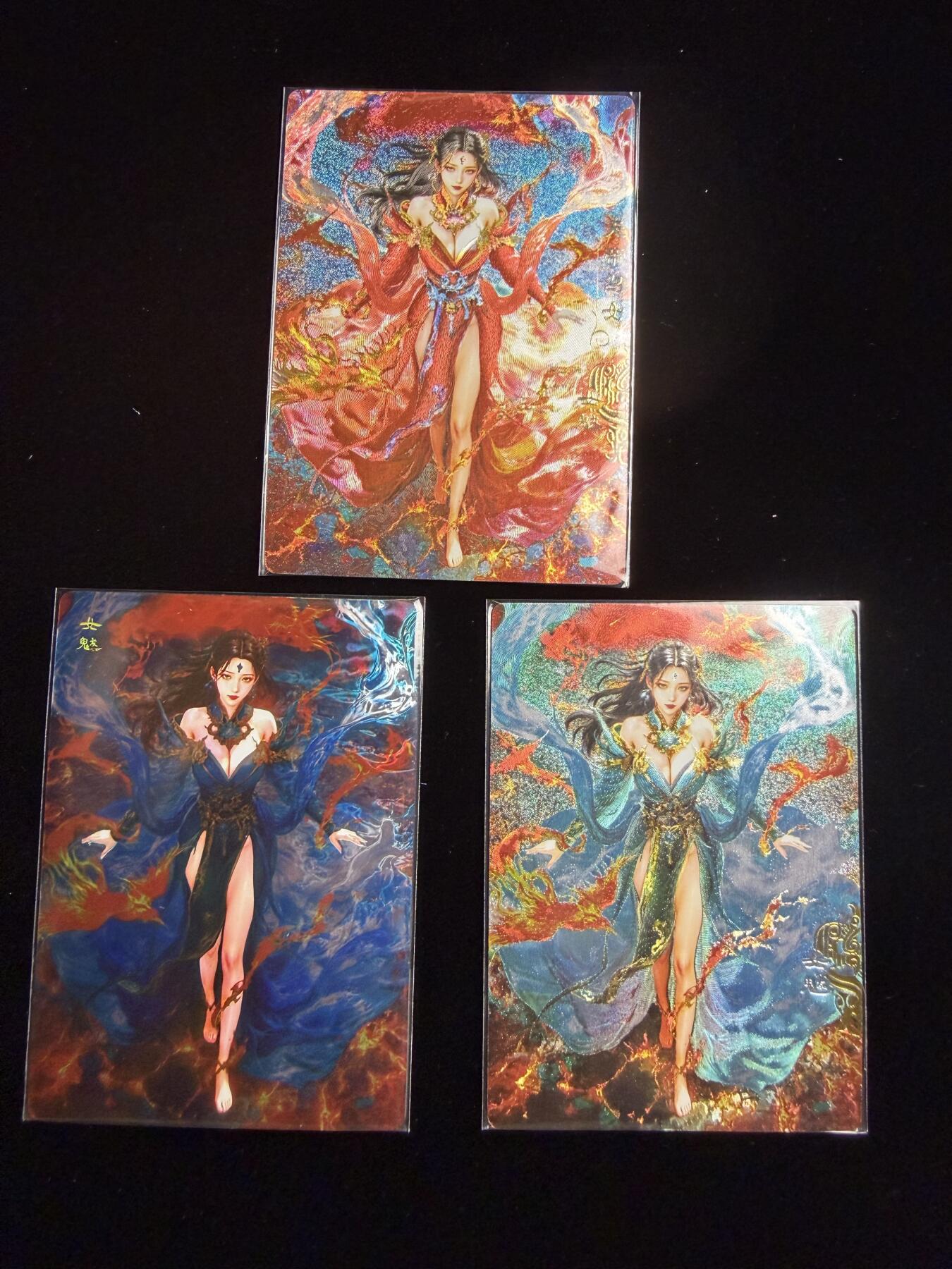 奇点卡牌限时专场 新品 亲签 限编 所有卡牌独家赞助 部分卡牌支持多宫 流拍商品会循环上架 禁止小号扛价 拒绝套路 部分卡牌设有底价 大家放心拍！祝各位卡牌大佬名流身体健康！ 奇点卡牌 宗Rich玄灵谱 女魃三工艺