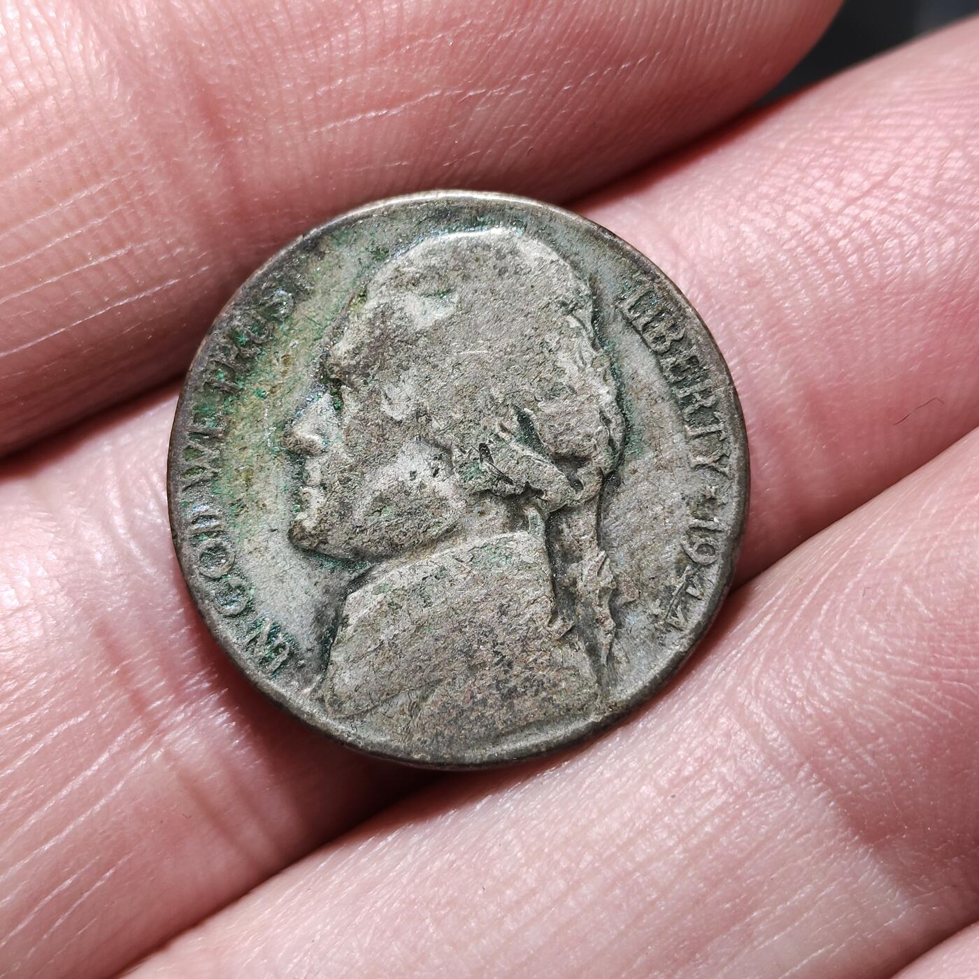 中外钱币第九场 美国杰斐逊战时5美分银币12