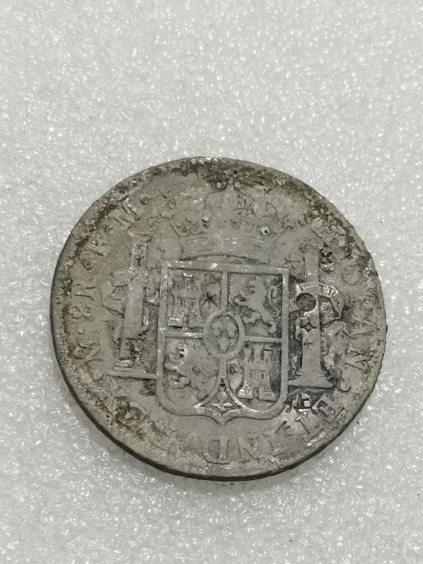 天下钱庄专场欢迎参拍 西属墨西哥卡四老双柱银币