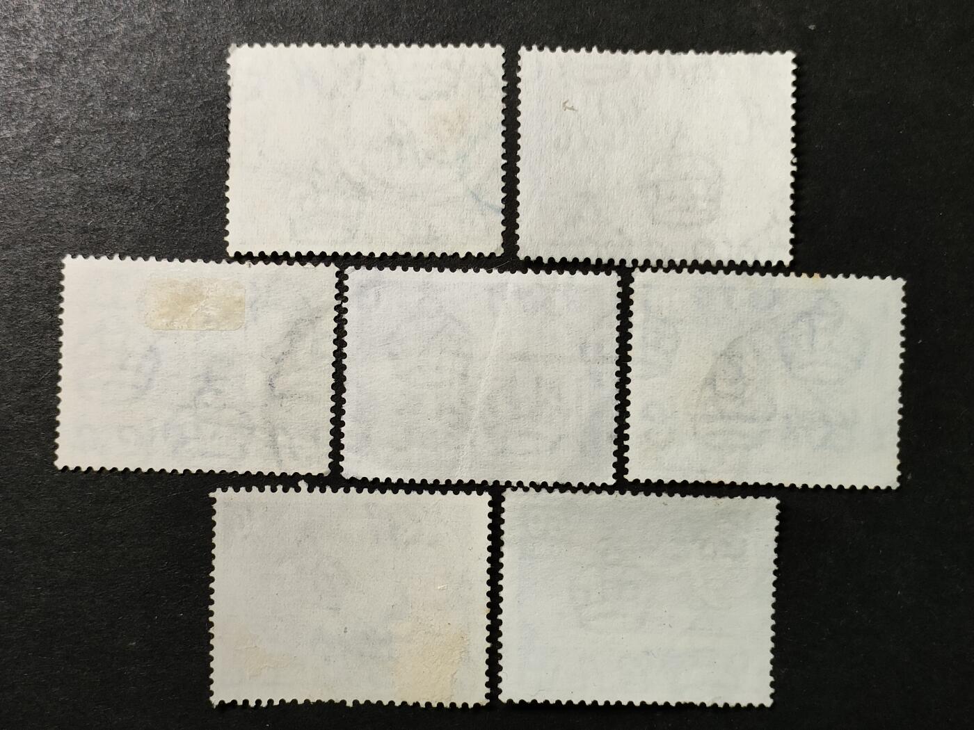 ↓君缘收藏769期☞钱币邮品↓无佣金、可寄存、满30元包邮  英属马来亚新加坡邮票，1955年伊丽莎白二世女王与船只风光邮票