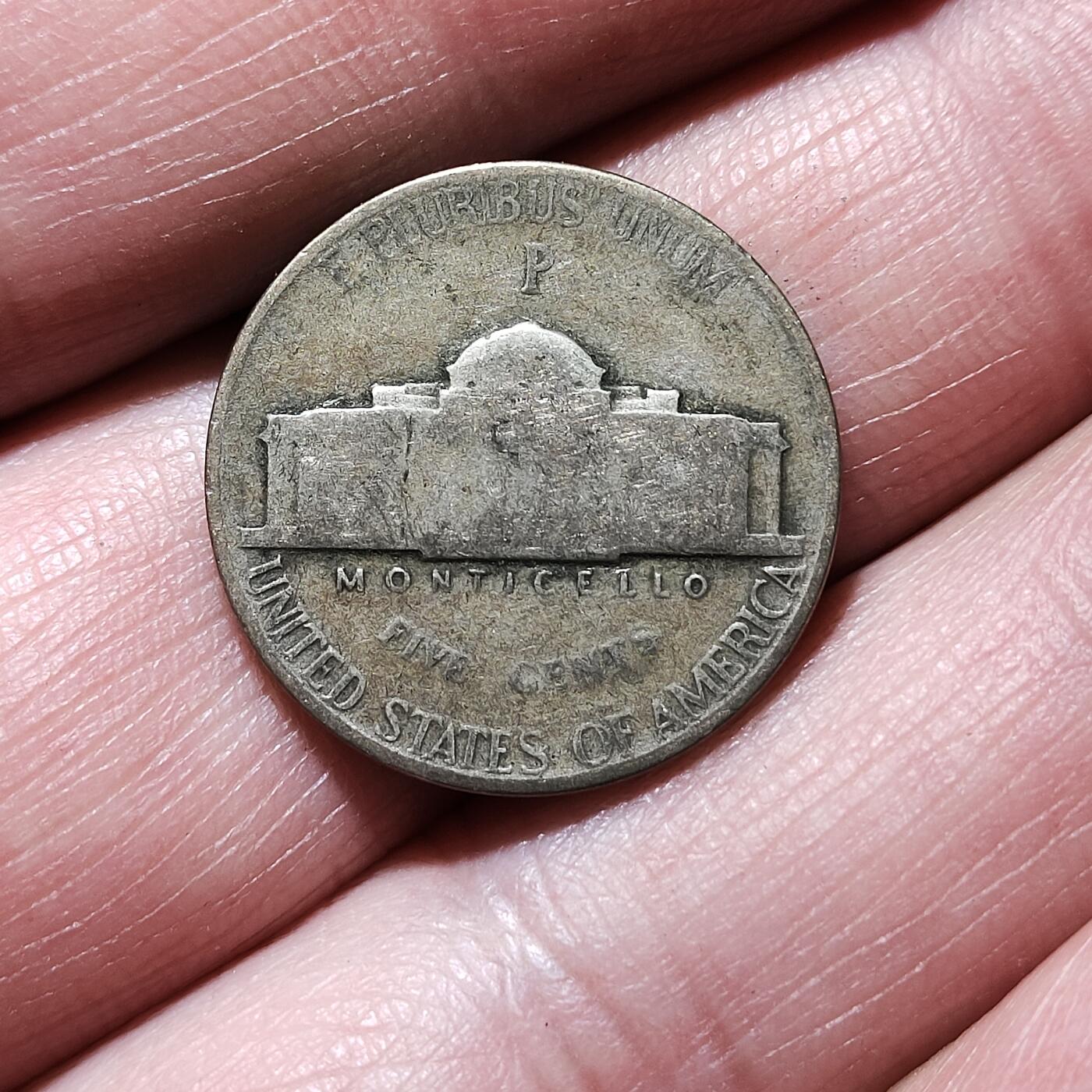 中外钱币第九场 美国杰斐逊战时5美分银币16