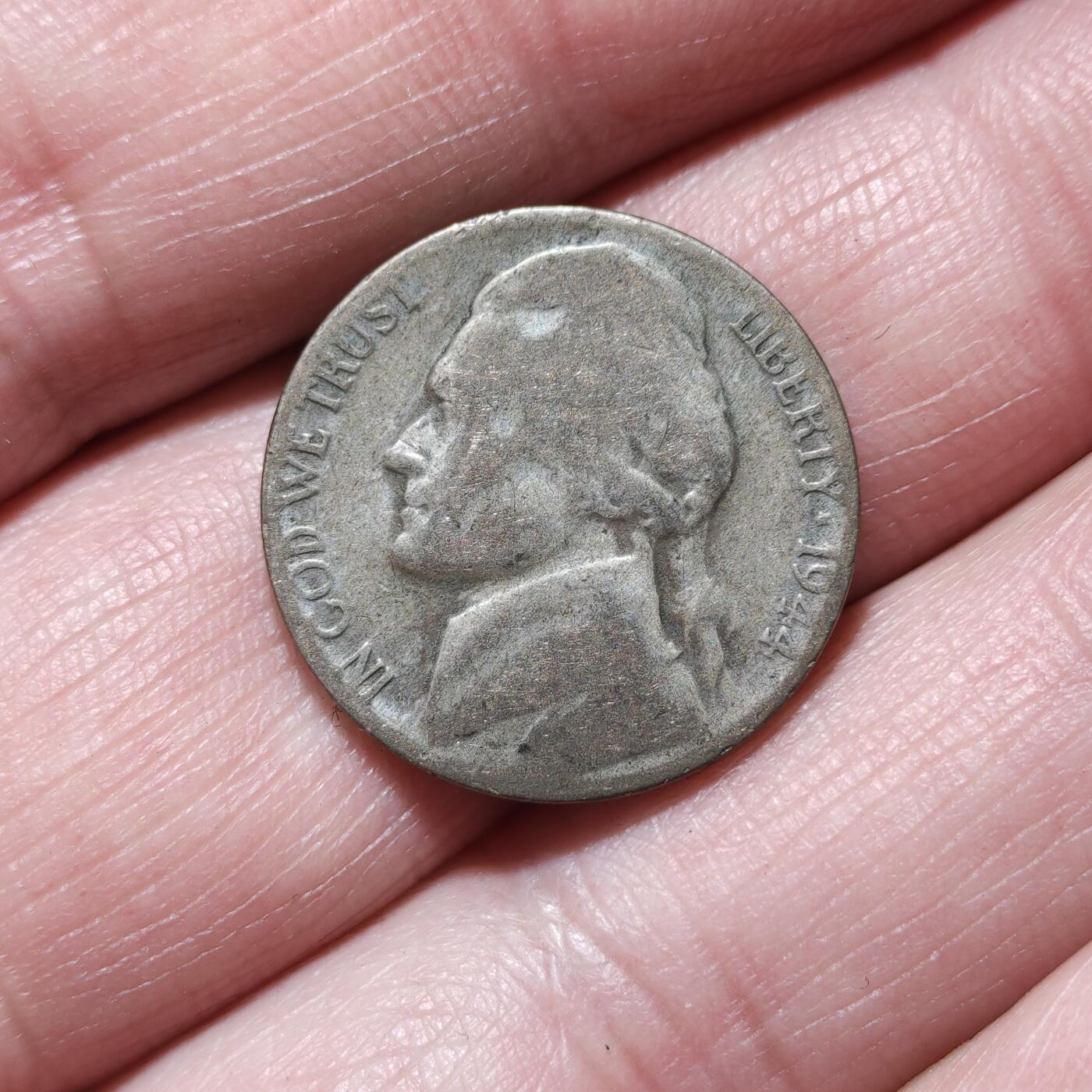 中外钱币第九场 美国杰斐逊战时5美分银币8