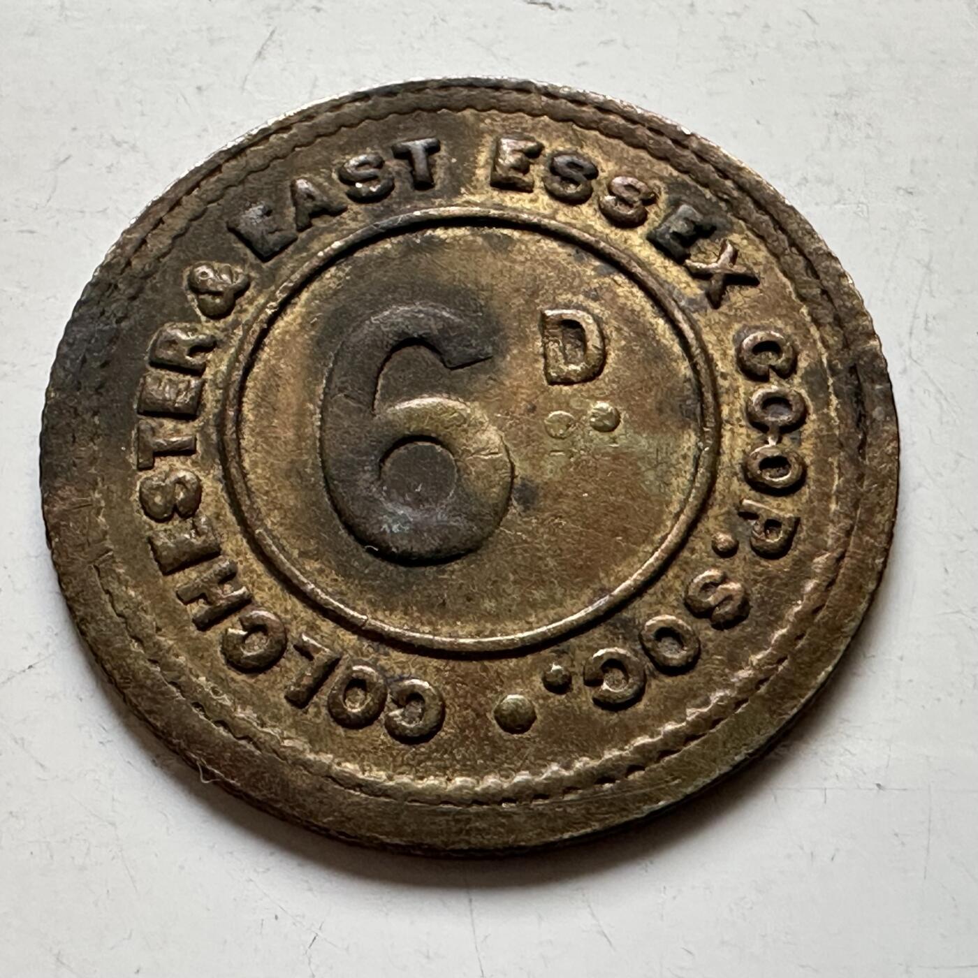 🌹外币初藏🌹🐯2026年第34场   每周二四六晚8️⃣点 接代拍 英国科尔切斯特&东埃塞克斯合作社 6便士Token