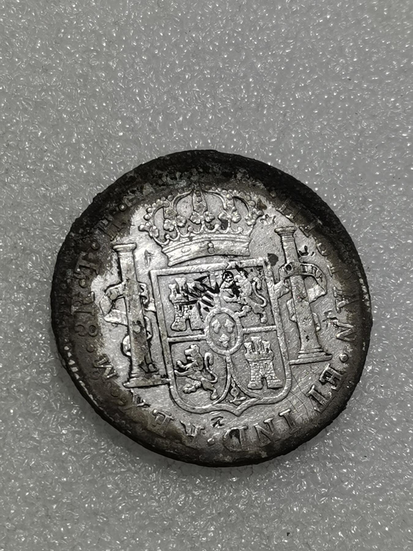 天下钱庄专场欢迎参拍 西属墨西哥卡四老双柱银币