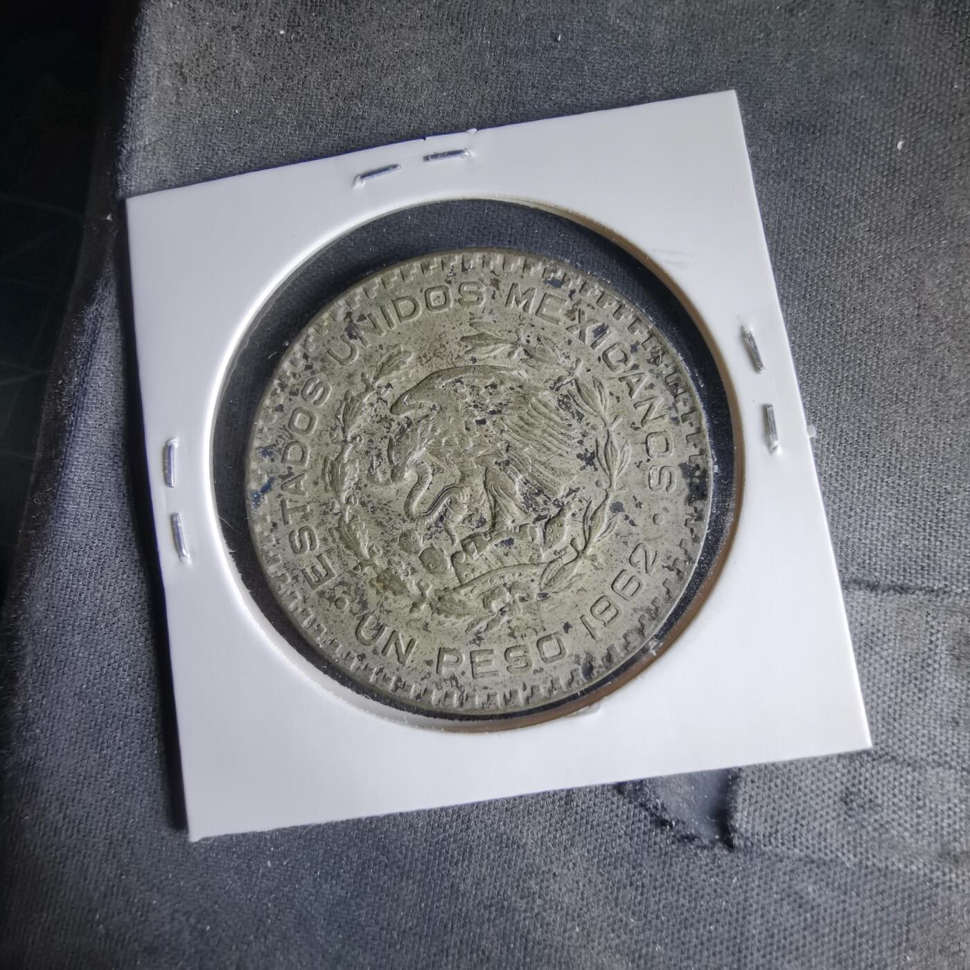 沼泽如烟--第1033场 墨西哥1962年1比索银币