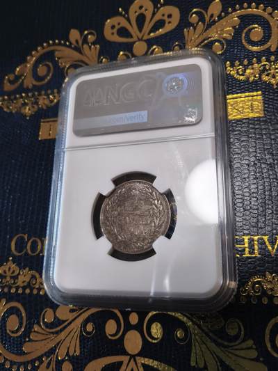 长老汇马年精选第十九场拍卖 1952黎巴嫩50皮阿斯特银币，NGC MS63，五彩