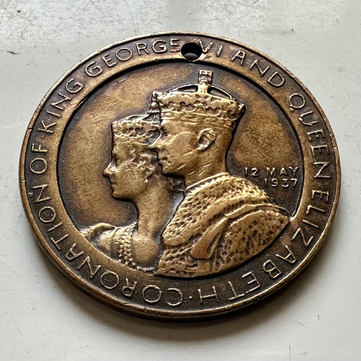 🌹外币初藏🌹🐯2026年第34场   每周二四六晚8️⃣点 接代拍 英国 1937年 乔治六世加冕 铜章 29毫米