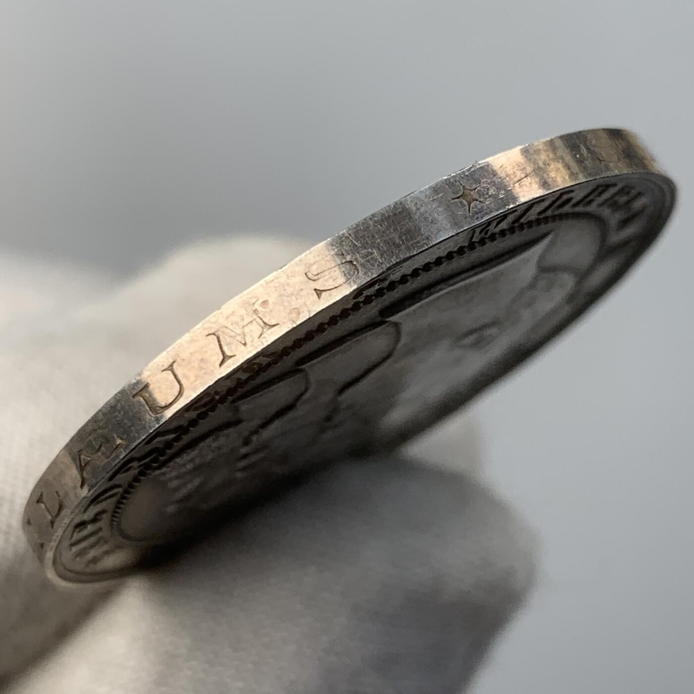 掌中浮雕-藏着的欧洲第056场 1895年德国普法战争25周年纪念银章，正面为普鲁士三皇头像，背面的普鲁士鹰翅膀上铭记了攻占的法国城市名称。工艺精美，淡彩包浆，35mm，19.3g