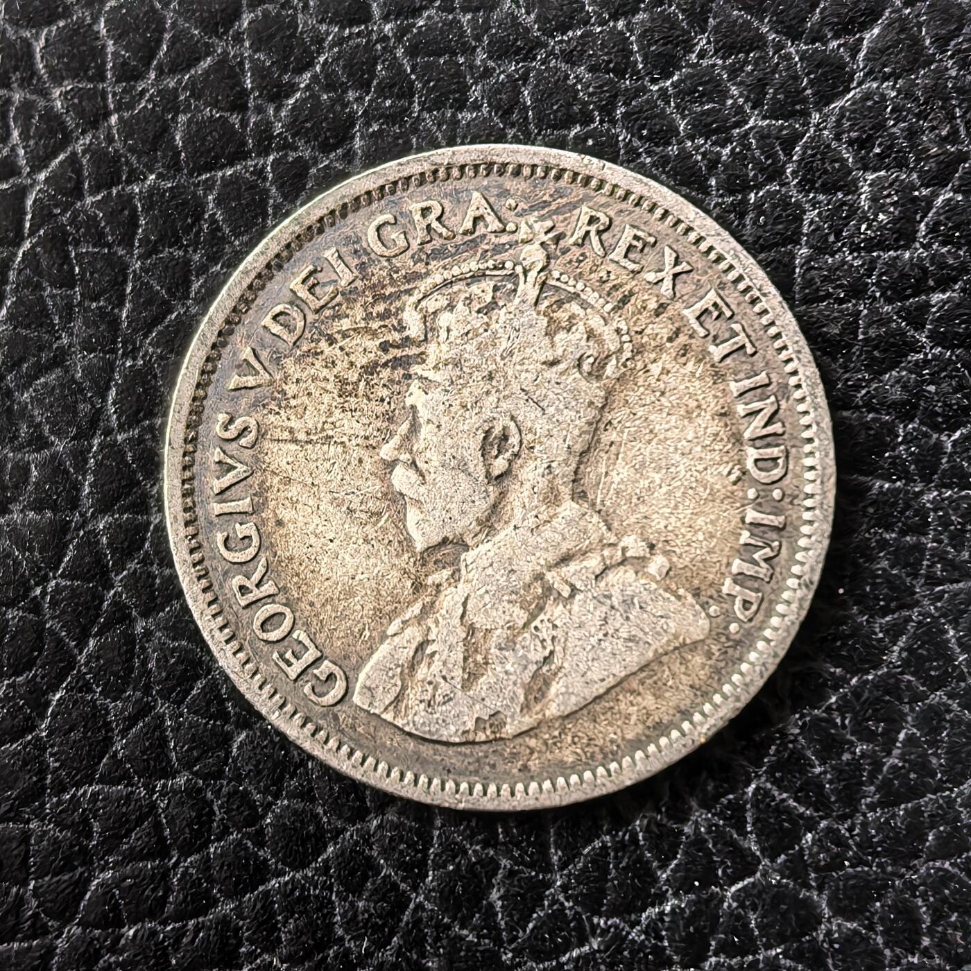 道一币馆币章第一百七十一场 英属塞浦路斯1921年乔治五世4.5皮阿斯特银币 2.82g 925s