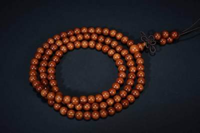 上海都达杂项专场五十八【全场包邮】  - 海南黄花梨0.6圆珠多圈手串 附鉴定证书 93-250