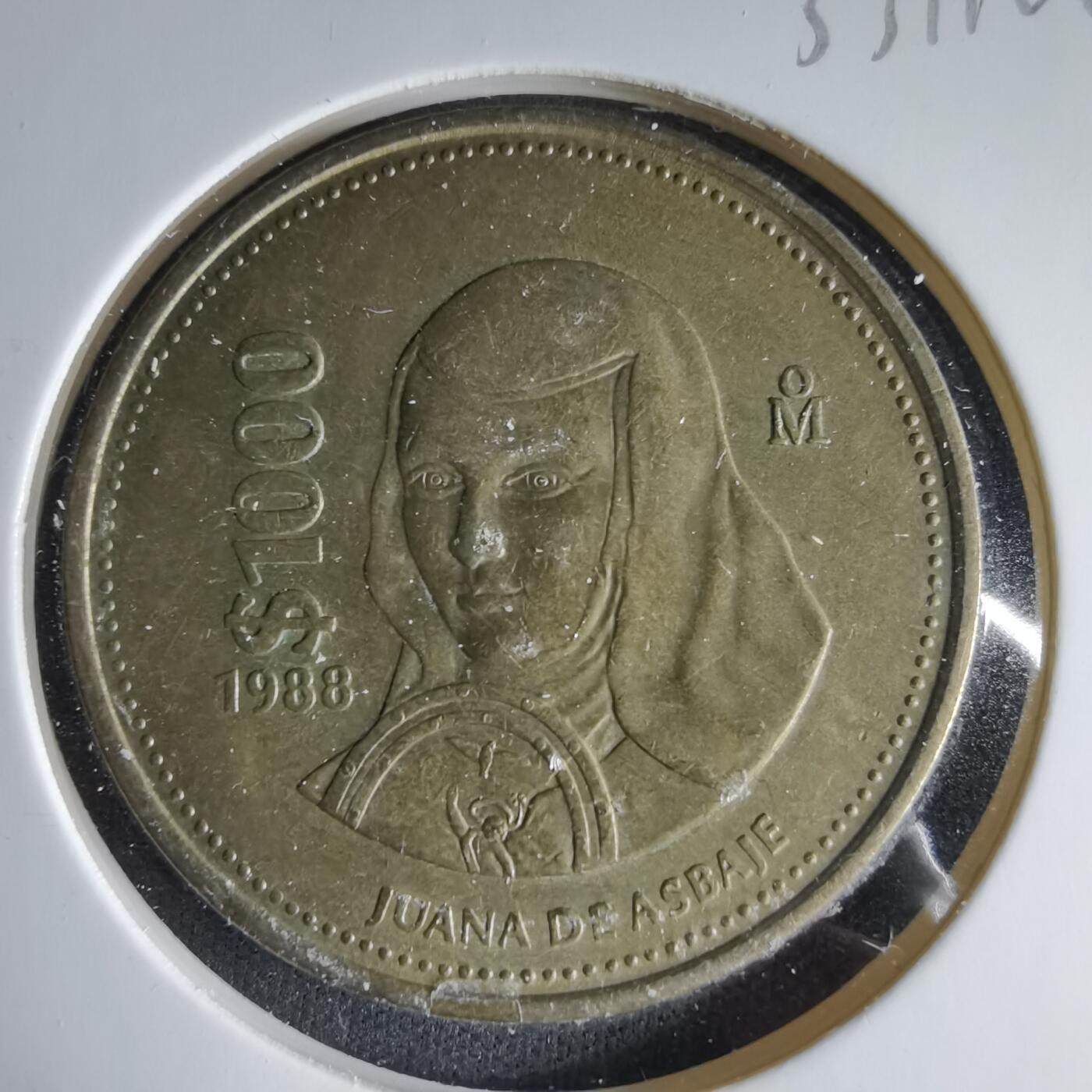 沼泽如烟--第1033场 墨西哥1988年1000比索