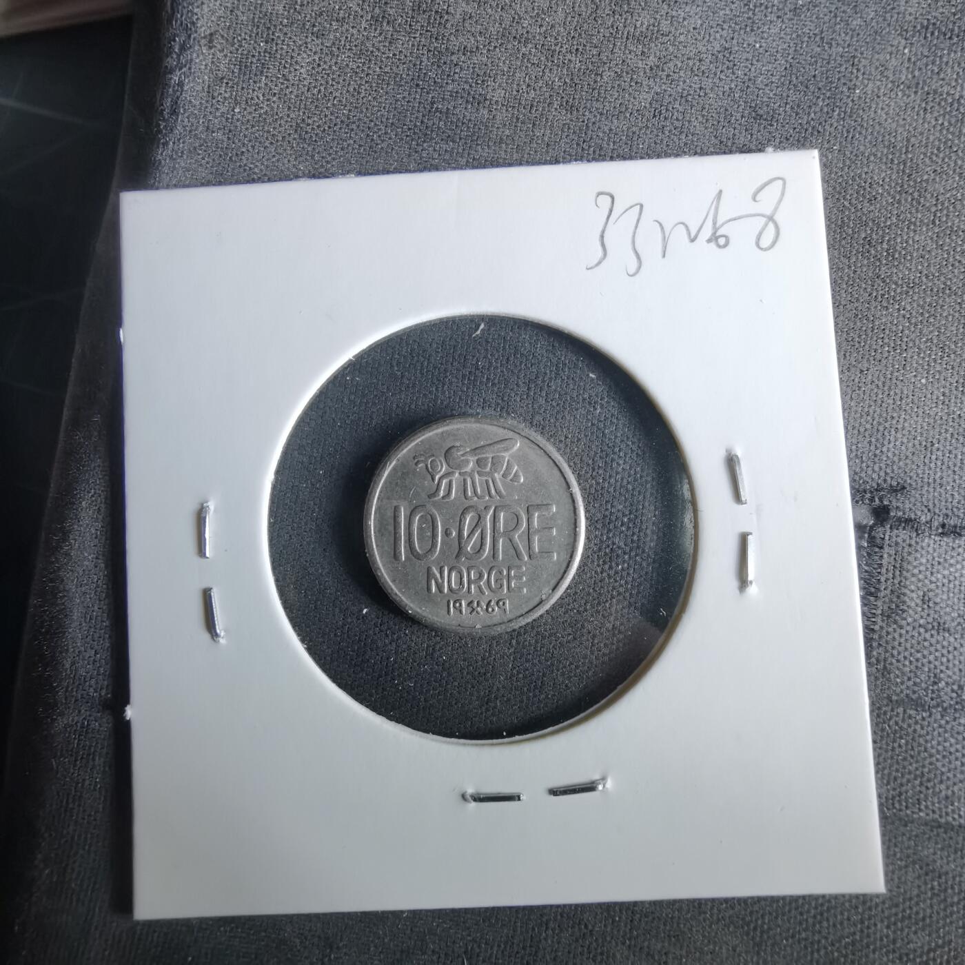 沼泽如烟--第1033场 挪威1969年10欧尔