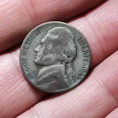 中外钱币第九场 - 美国杰斐逊战时5美分银币19