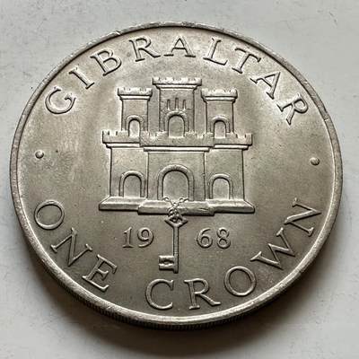 🌹外币初藏🌹🐯2026年第34场   每周二四六晚8️⃣点 接代拍 - 直布罗陀1968年一克朗