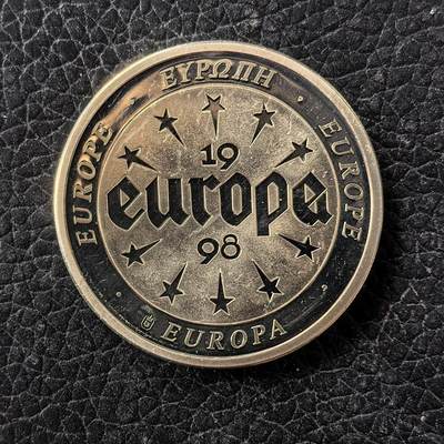 道一币馆币章第一百七十一场 - 德国1998年一个欧洲精制纪念章
