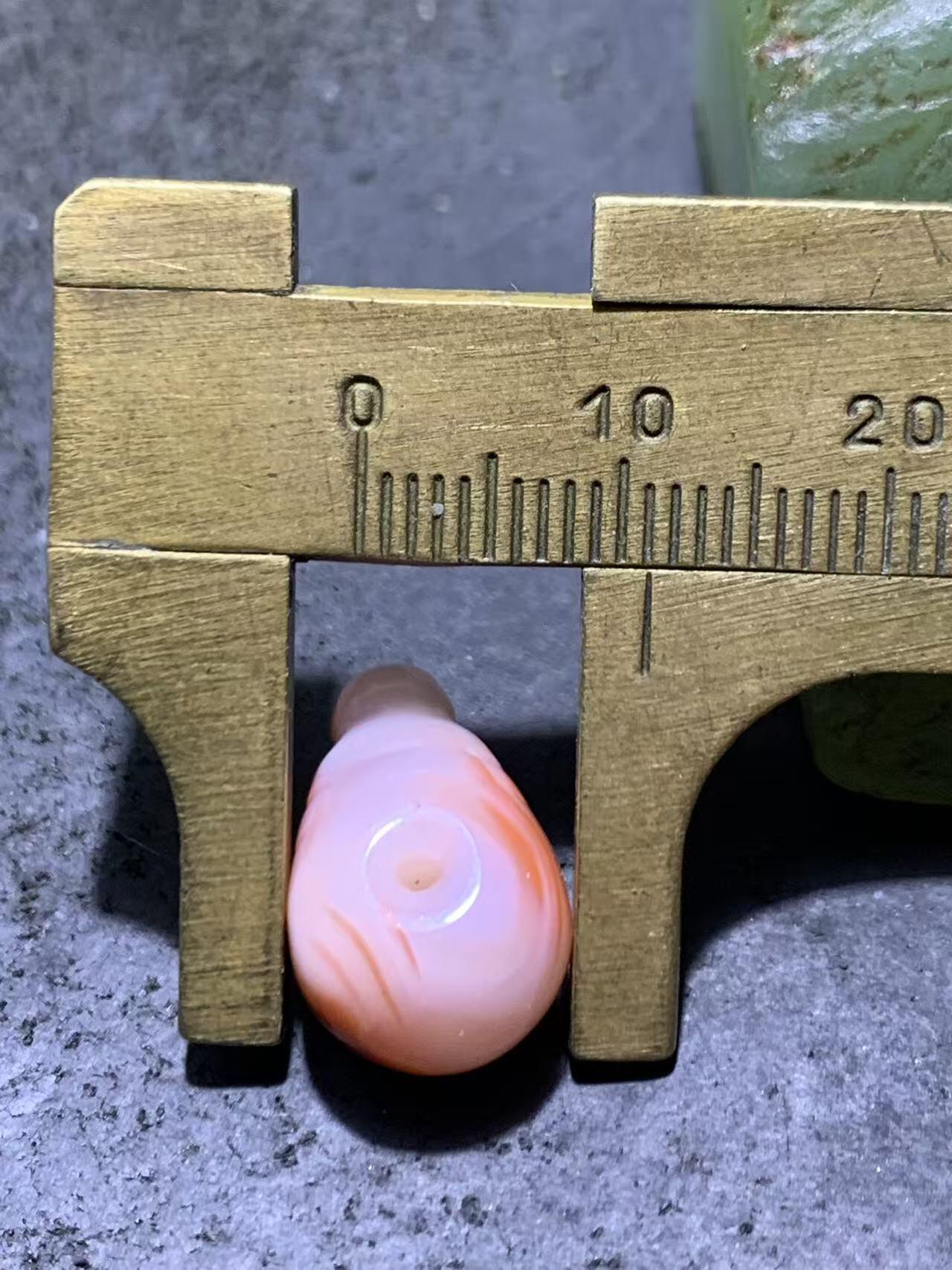 精美川料冰飘柿子红南红玛瑙一体佛头三通一个