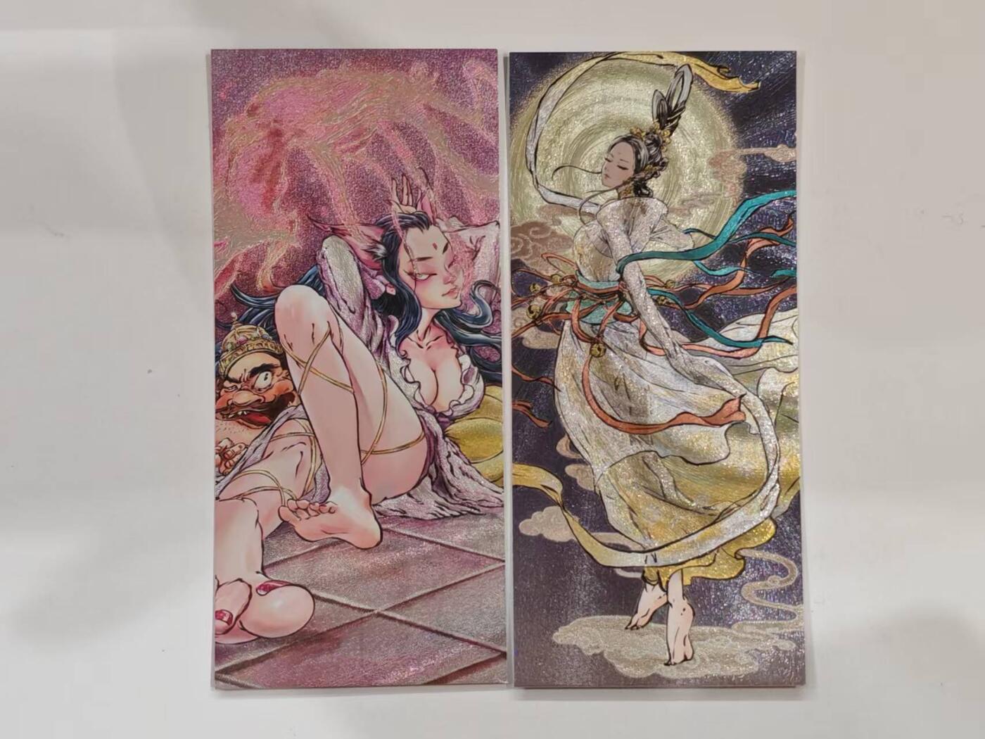 言遇卡牌 第六期【2026.03.28周六晚22：00截拍】新人闲置 欢迎捡漏 【书签卡】粗闪2张 玉面狐狸+嫦娥