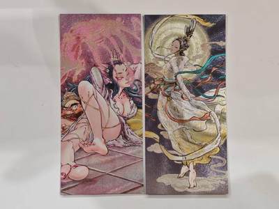 言遇卡牌 第六期【2026.03.28周六晚22：00截拍】新人闲置 欢迎捡漏 - 【书签卡】粗闪2张 玉面狐狸+嫦娥