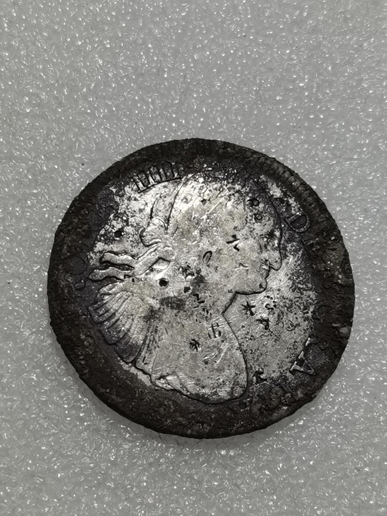 天下钱庄专场欢迎参拍 西属墨西哥卡四老双柱银币