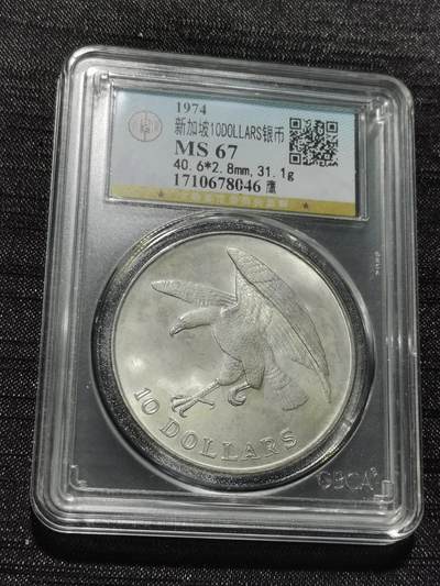 天下钱庄专场欢迎参拍 - 新加坡海鹰10元银币