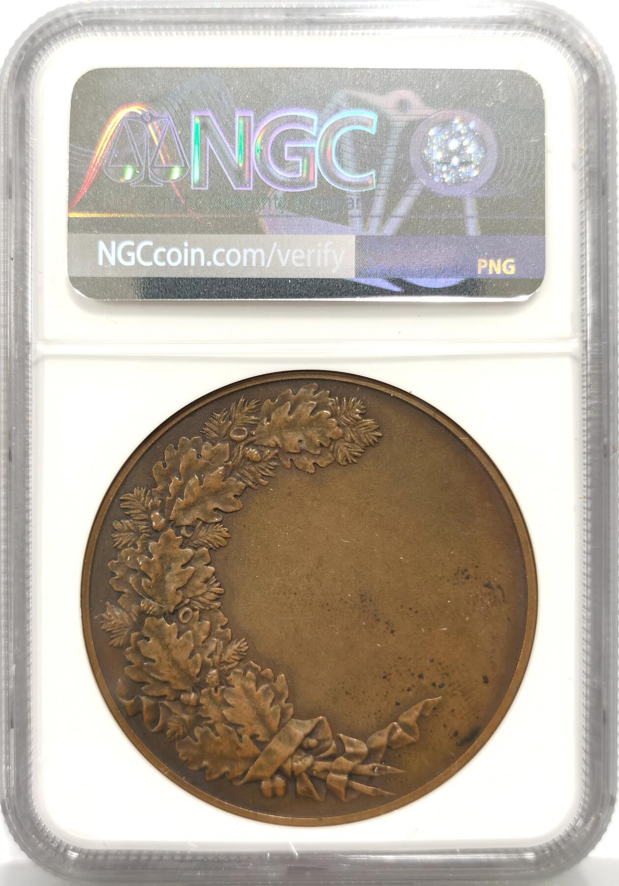 博洋堂“芳菲春韵”3月精品大拍专场暨第166期（全场包邮） NGC MS62BN 瑞典1869年哥德堡体操节纪念铜章，43mm