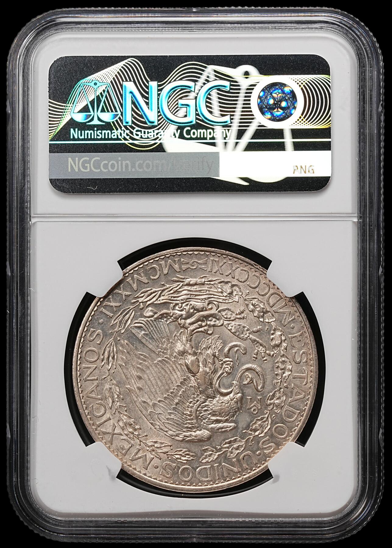 修遠堂世界钱币第109期 NGC AU58 1921年墨西哥2比索 “独立百年” 胜利女神鹰洋大银币