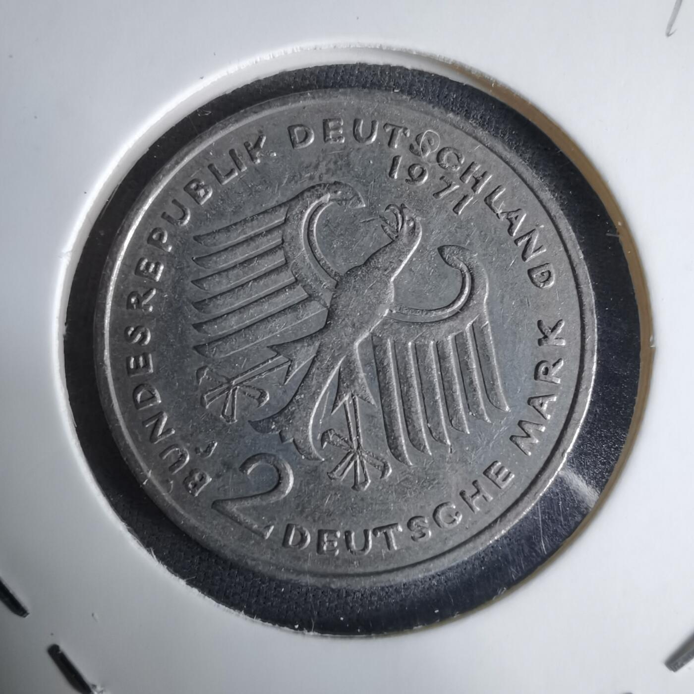 沼泽如烟--第1029场 德国1971年2马克