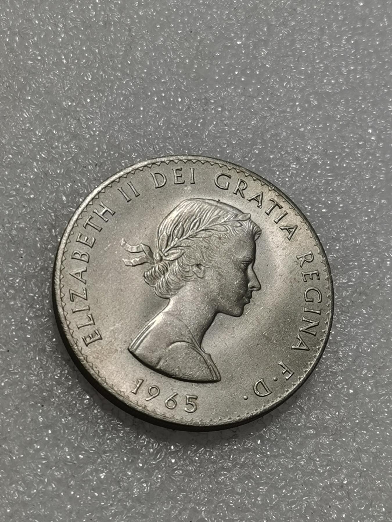 天下钱庄专场欢迎参拍 英国丘吉尔纪念，镍币