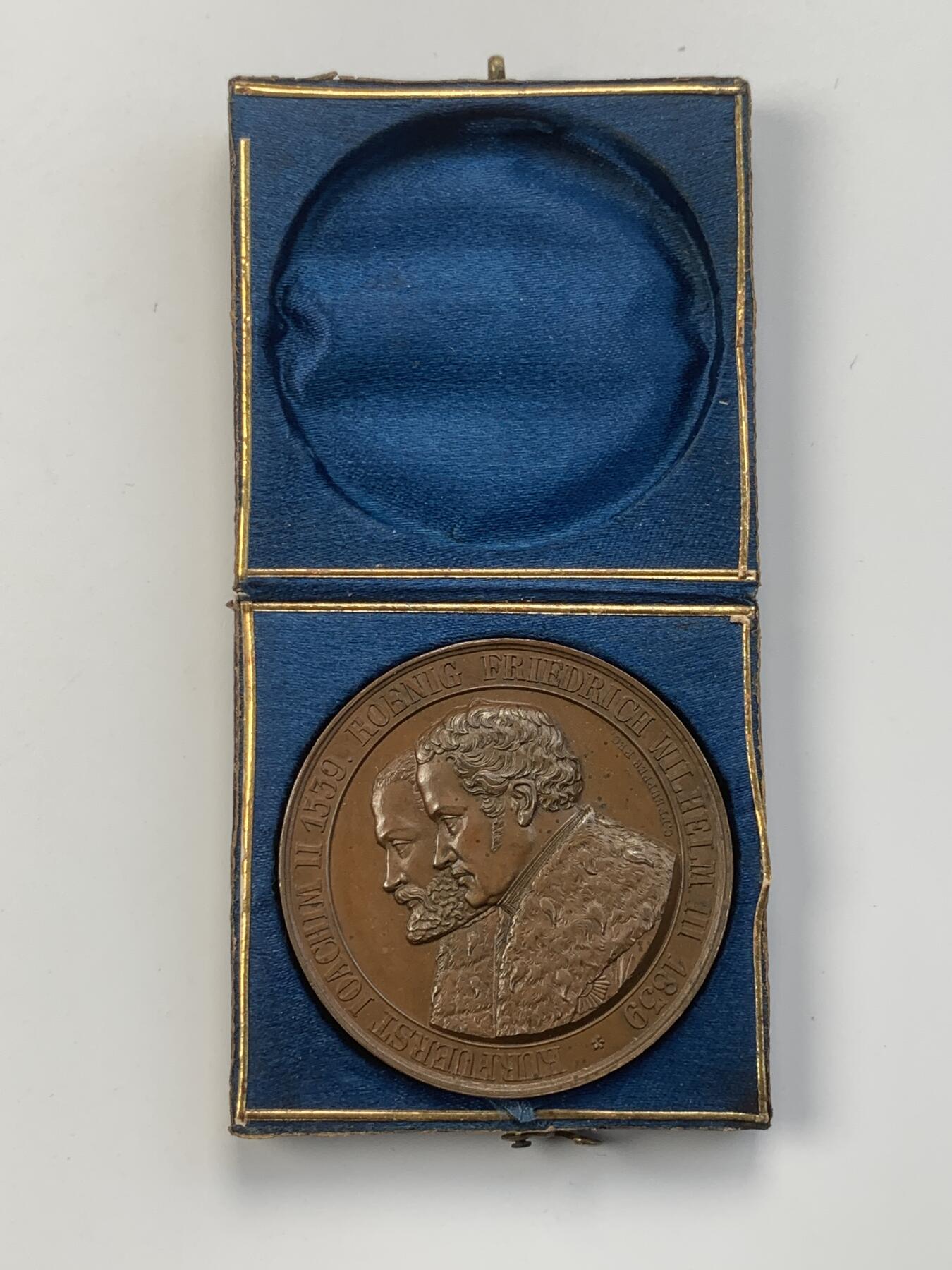 掌中浮雕-藏着的欧洲第056场 1839年德国宗教改革300周年纪念铜章，45mm，原盒