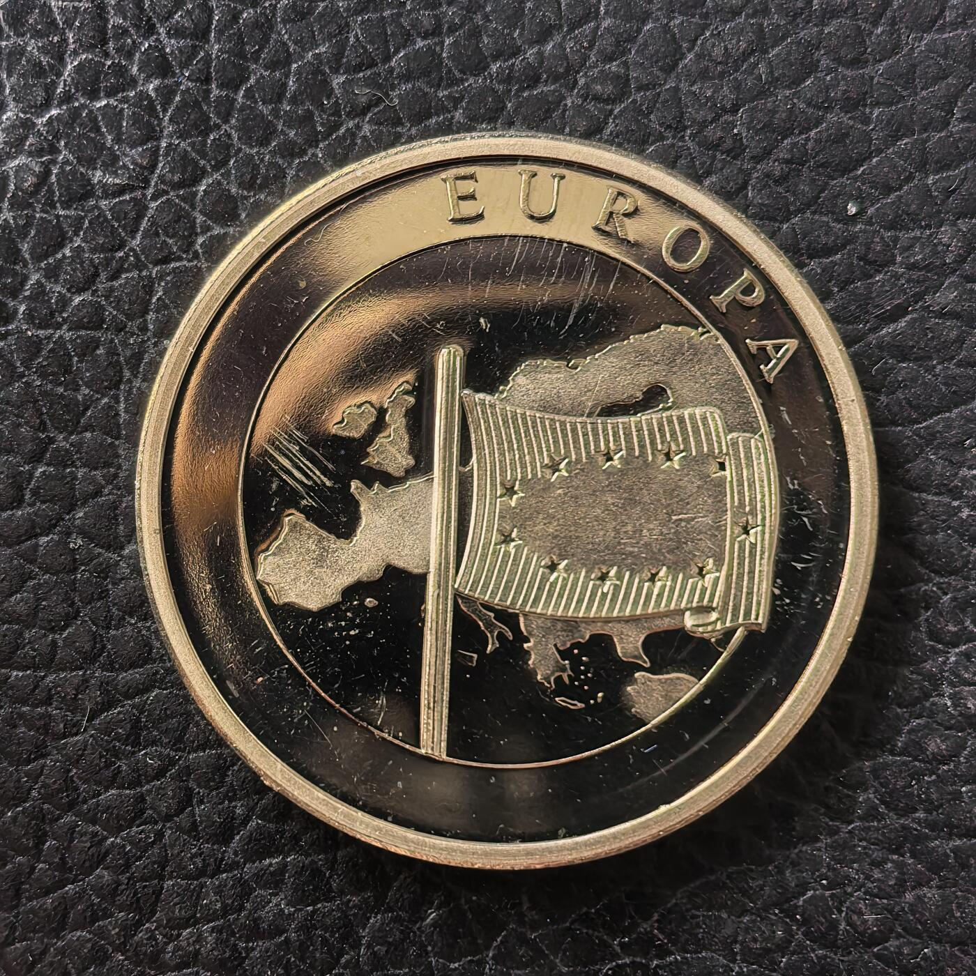 道一币馆币章第一百七十一场 德国1998年一个欧洲精制纪念章