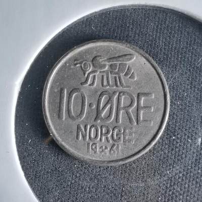 沼泽如烟--第1033场 - 挪威1961年10欧尔