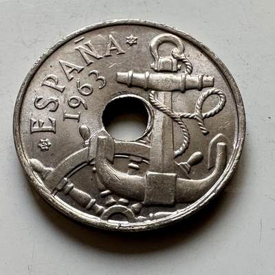 🌹外币初藏🌹🐯2026年第34场   每周二四六晚8️⃣点 接代拍 - 西班牙1963年50分