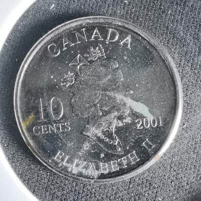 沼泽如烟--第1033场 - 加拿大2001年十分纪念币