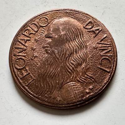 🌹外币初藏🌹🐯2026年第34场   每周二四六晚8️⃣点 接代拍 - 达芬奇纪念铜章 城堡纹章版