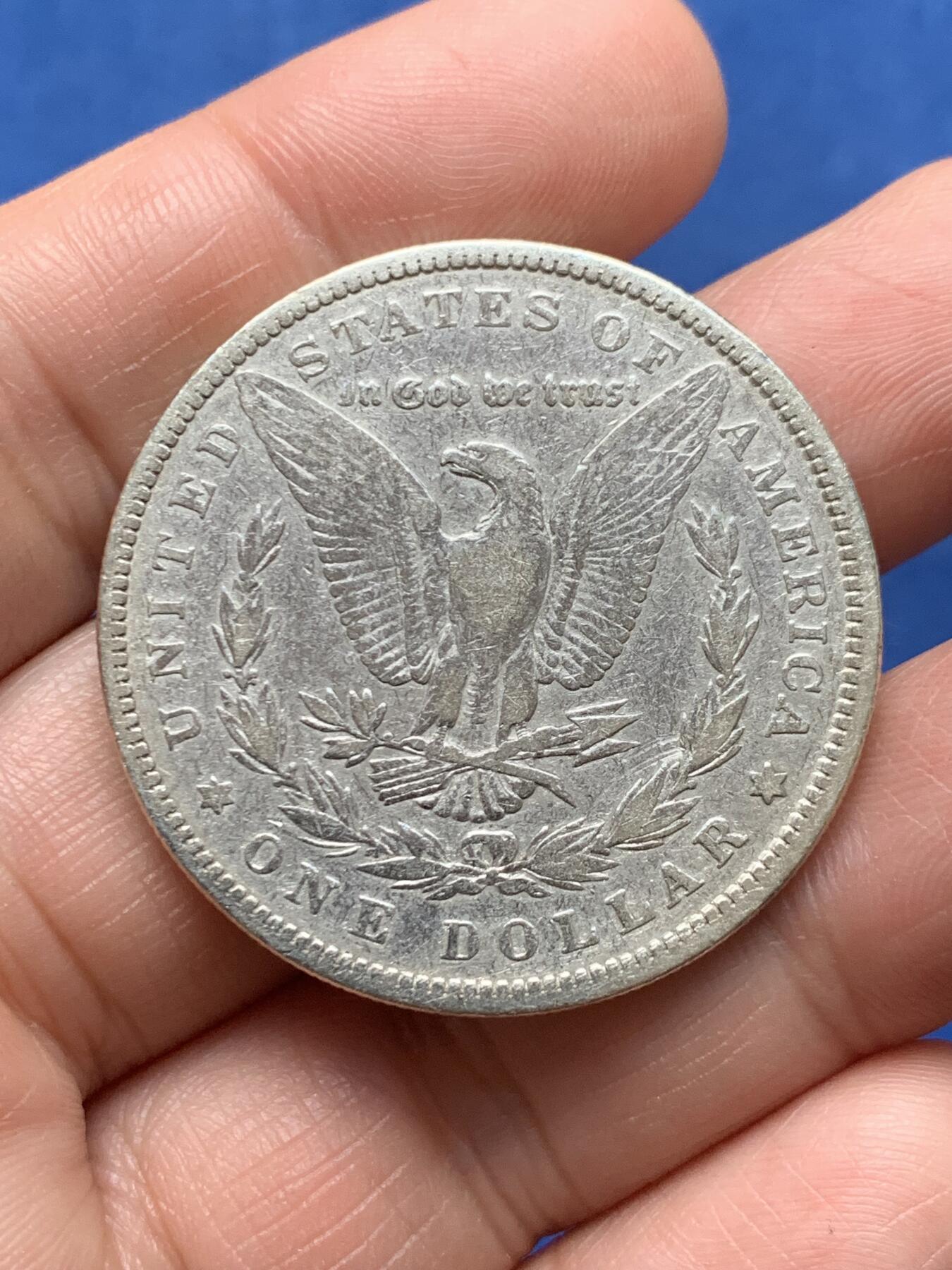 《竞宝斋》第474场 周日，周一 2场连拍 （全场包邮）欢迎送拍 美国1880年摩根1美元银币