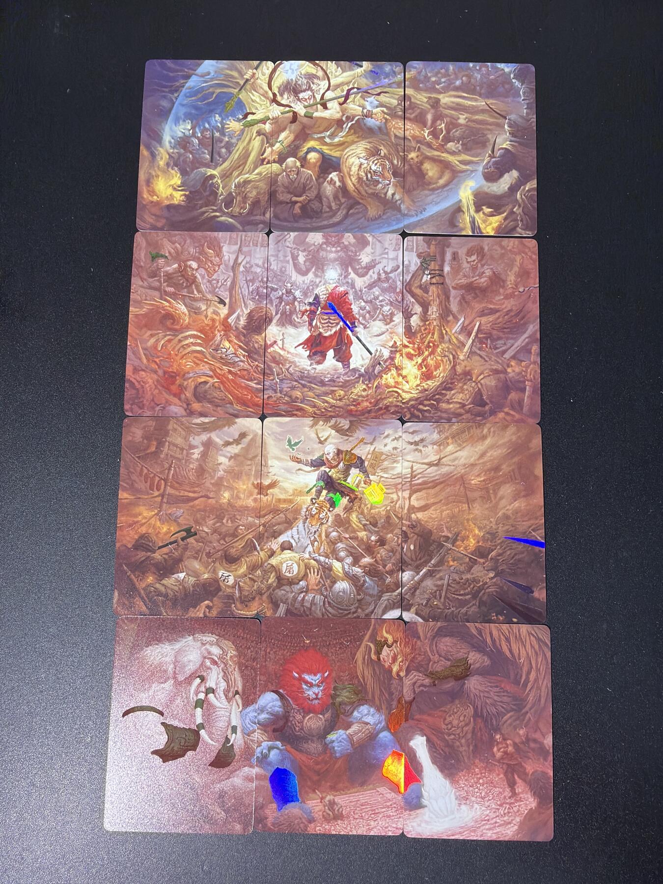 NO.28 好又多金牌大场，每周一站式配齐，方便凑单！（周6晚9点截拍，卖家送拍0抽成！） 【套卡】焱卡文化 燎原 问道东方 绘藏作品 无胜 狮驼岭 3拼4组 12张 彩闪