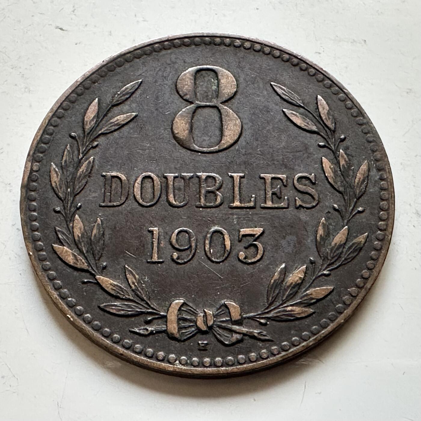 🌹外币初藏🌹🐯2026年第34场   每周二四六晚8️⃣点 接代拍 根西岛 1903年 8道布