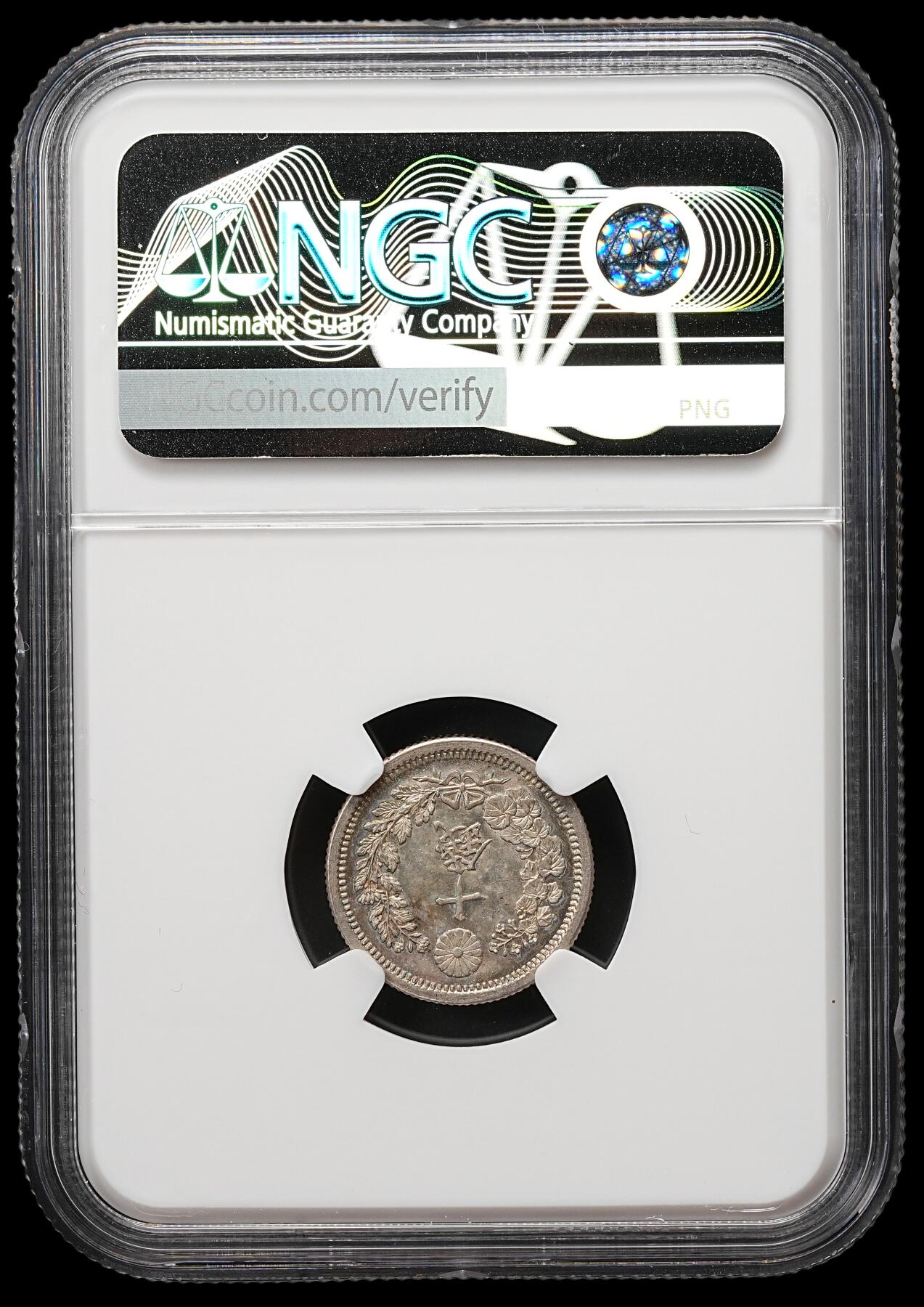 修遠堂世界钱币第109期 NGC MS65 明治八年龙十钱银币