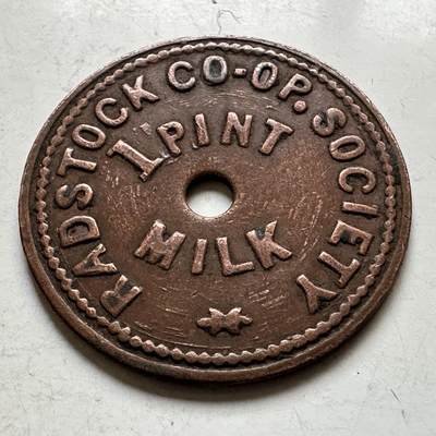 🌹外币初藏🌹🐯2026年第34场   每周二四六晚8️⃣点 接代拍 - 英国拉德斯托克合作社 1品脱牛奶Token