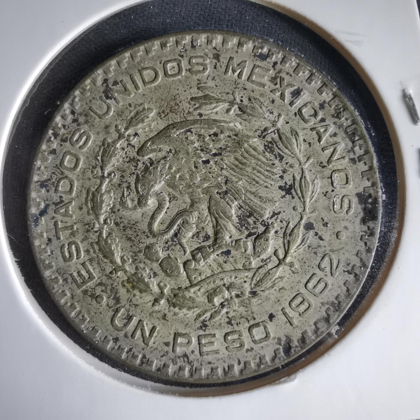 沼泽如烟--第1033场 墨西哥1962年1比索银币