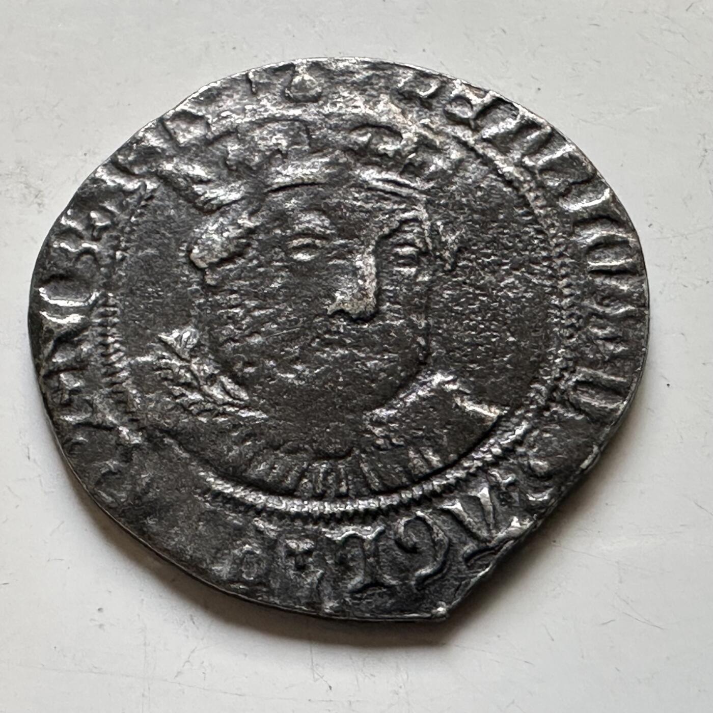 🌹外币初藏🌹🐯2026年第34场   每周二四六晚8️⃣点 接代拍 英国 亨利八世 1509-1547年 1便士银币 都铎盾徽版 复刻币