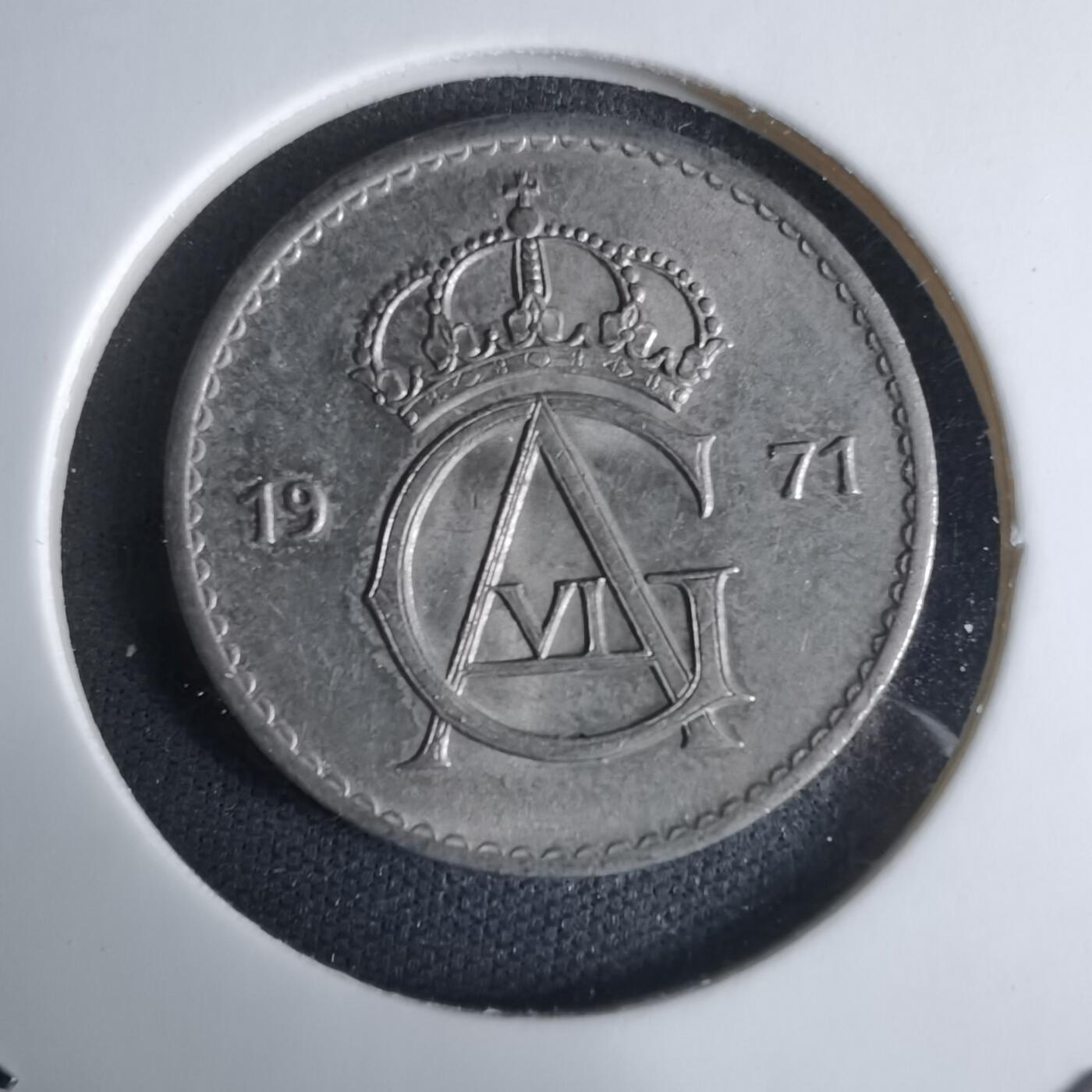 沼泽如烟--第1029场 瑞典1971年50欧尔