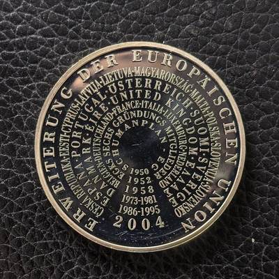 道一币馆币章第一百七十二场 - 德国2004年欧盟东扩10欧元银币  18g 925s