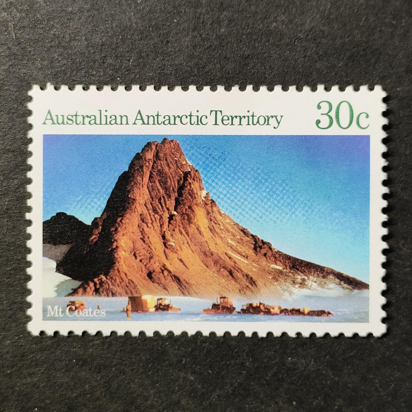 ↓君缘收藏769期☞钱币邮品↓无佣金、可寄存、满30元包邮  澳属南极邮票，1984年南极科考与地貌:科茨山邮票