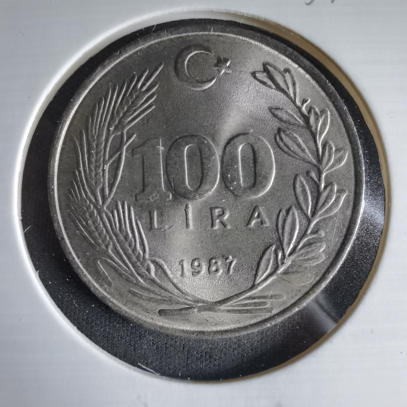 沼泽如烟--第1033场 土耳其1987年100里拉